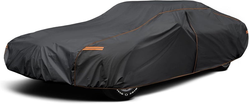 AltoCover 6 Layer Extra Large Sedan Car Cover Universal Fit for Buick Electra 225, Chrysler New Yorker, Chevrolet Caprice(71-76), Ford Thunderbird(72-76),Galaxie 500(65-67),etc. Fits Cars up to 225 Inch - Image 1
